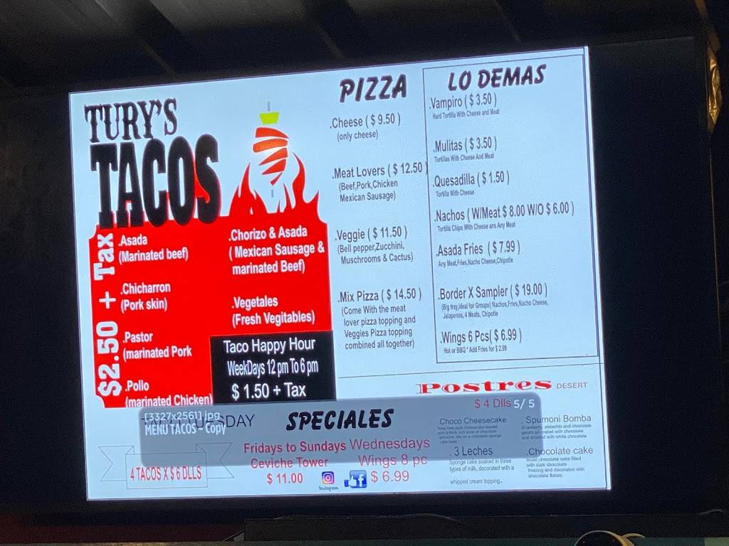 TURYS TACOS | restaurant | 2181 Logan Ave, San Diego, CA 92113, USA | 6196669725 OR +1 619-666-9725
