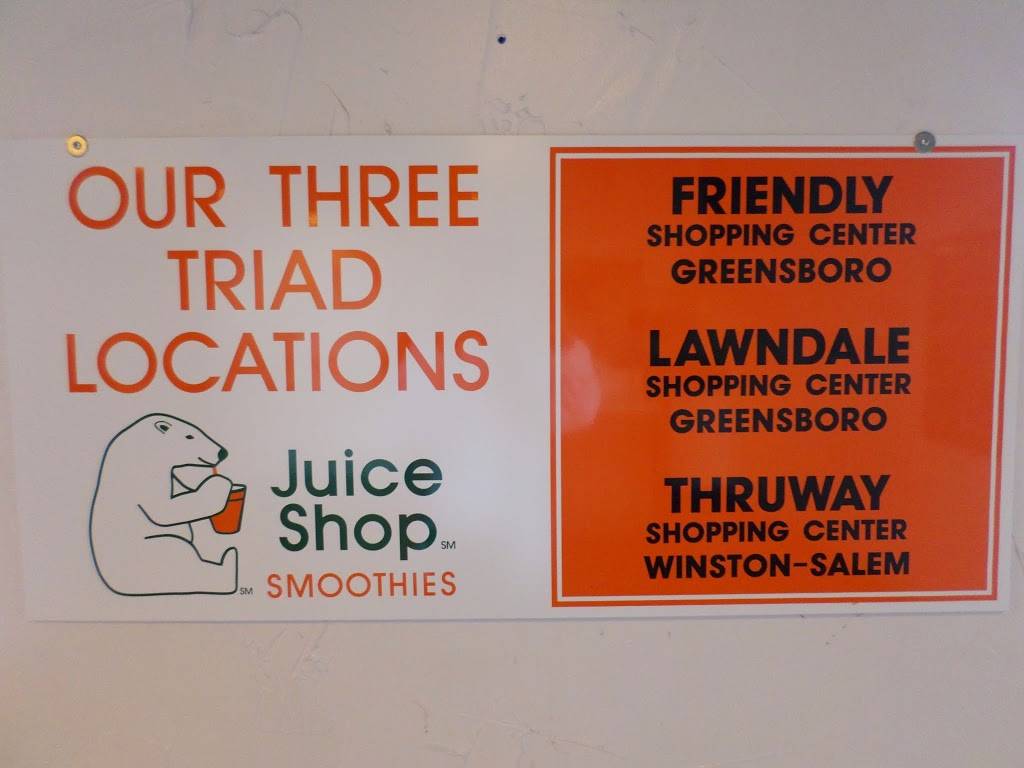 Juice Shop Smoothies, Inc. | restaurant | 2715 Grandview Ave B, Greensboro, NC 27408, USA | 3368515570 OR +1 336-851-5570