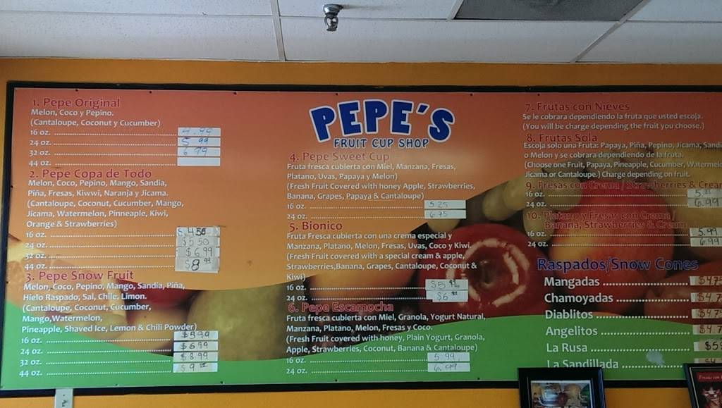 Pepes Fruit Cup | restaurant | 2015 E Riverside Dr, Austin, TX 78741, USA | 5124489902 OR +1 512-448-9902