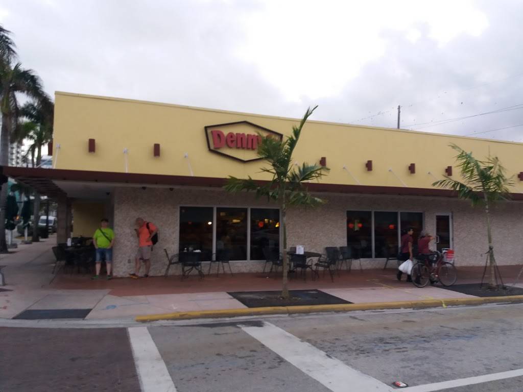 Dennys | restaurant | 7140 Collins Ave, Miami Beach, FL 33141, USA | 3058666626 OR +1 305-866-6626
