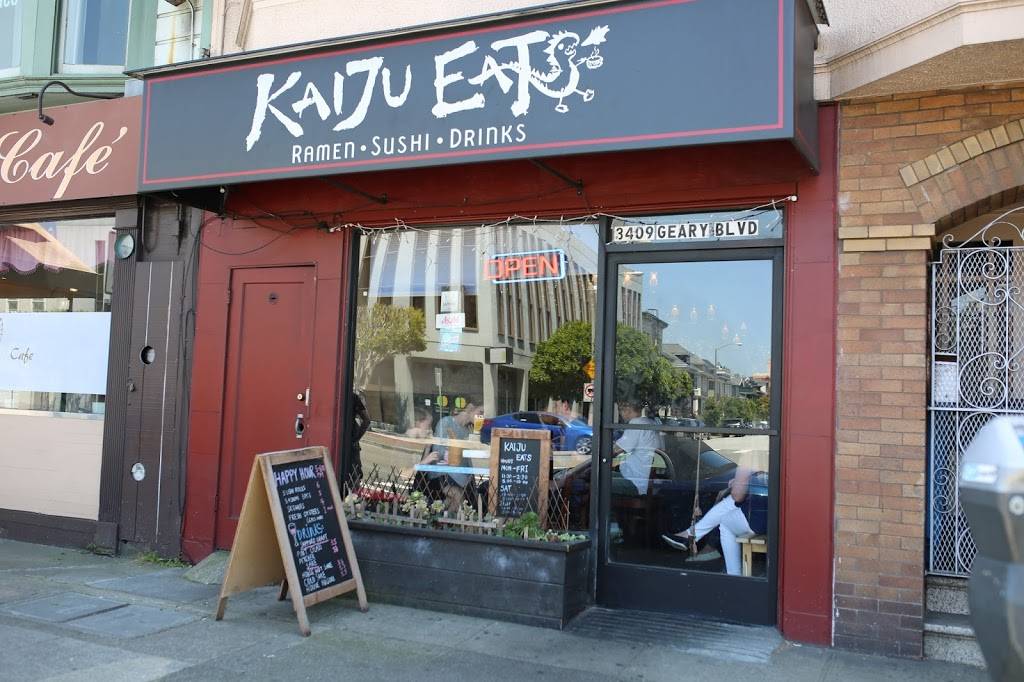 Kaiju Eats Ramen & Izakaya | restaurant | 3409 Geary Blvd, San Francisco, CA 94118, USA | 4157424309 OR +1 415-742-4309