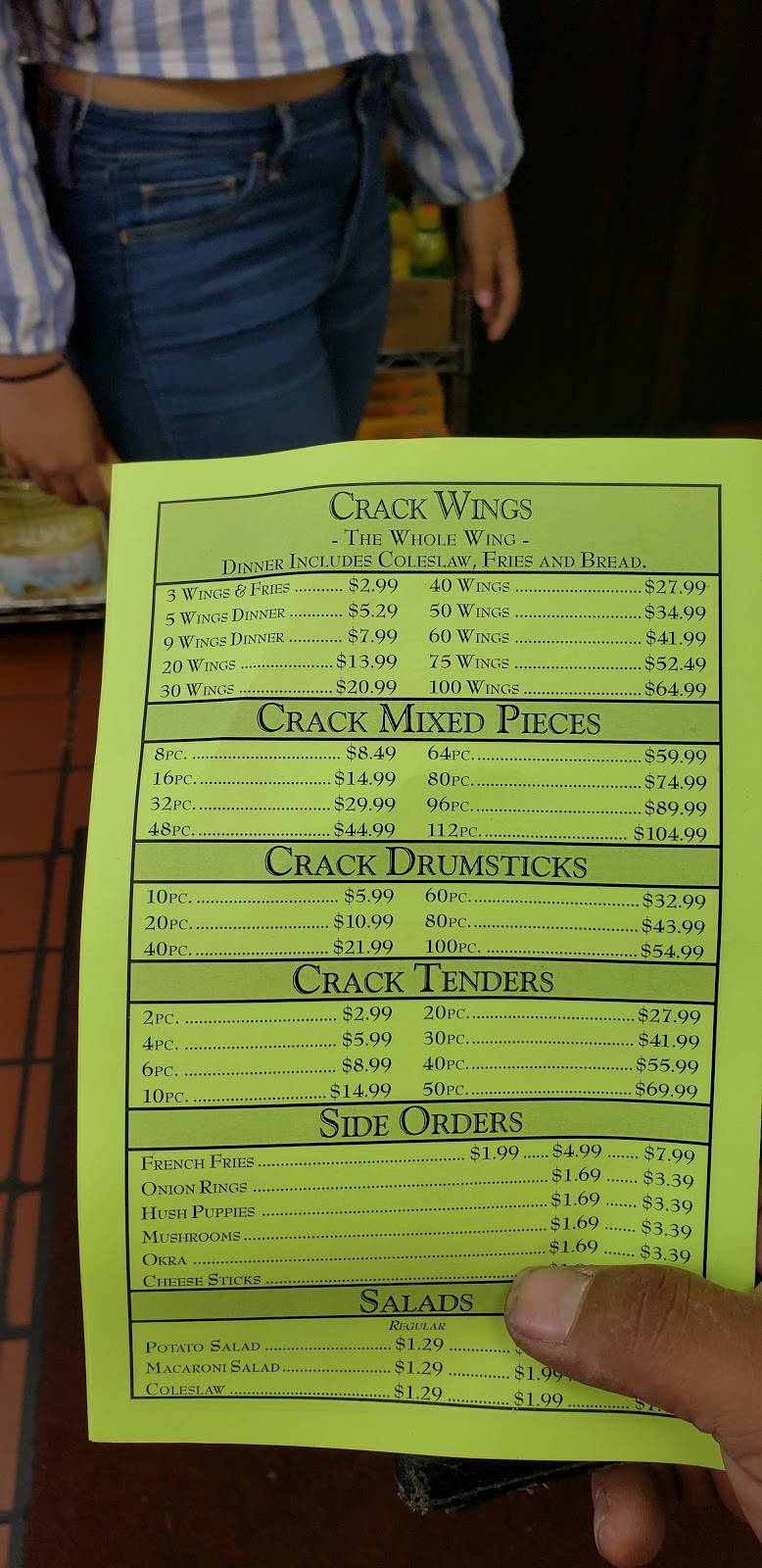Crack Chicken | restaurant | 2940, 3140 S Martin Luther King Jr Blvd, Lansing, MI 48910, USA | 5178827007 OR +1 517-882-7007