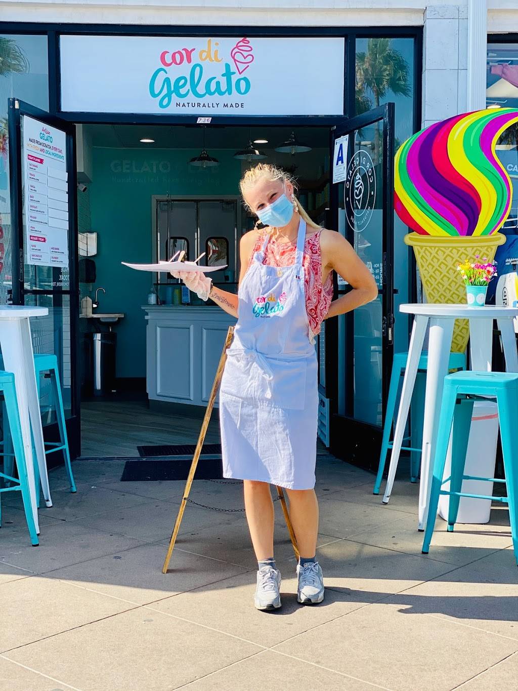 Cor di Gelato | cafe | 736 Ventura Pl, San Diego, CA 92109, USA | 6197867585 OR +1 619-786-7585