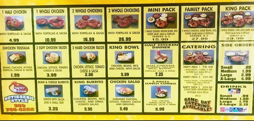 Super Chicken | restaurant | 32999 Yucaipa Blvd #112, Yucaipa, CA 92399, USA | 9097908222 OR +1 909-790-8222