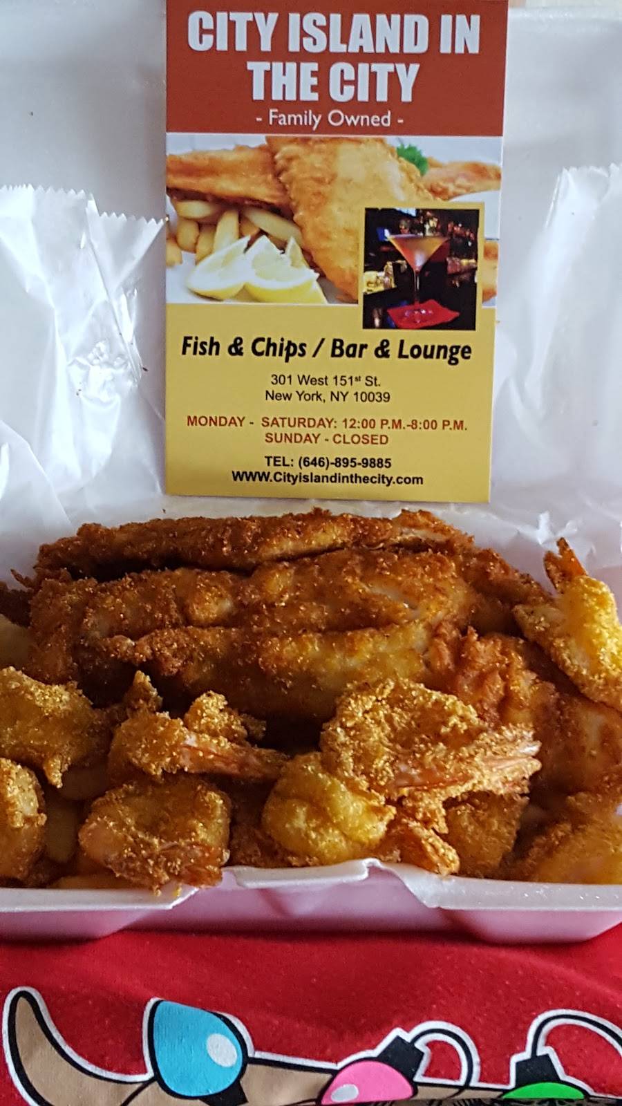 City Island in the City | restaurant | 301 W 151st St, New York, NY 10039, USA | 6468959885 OR +1 646-895-9885