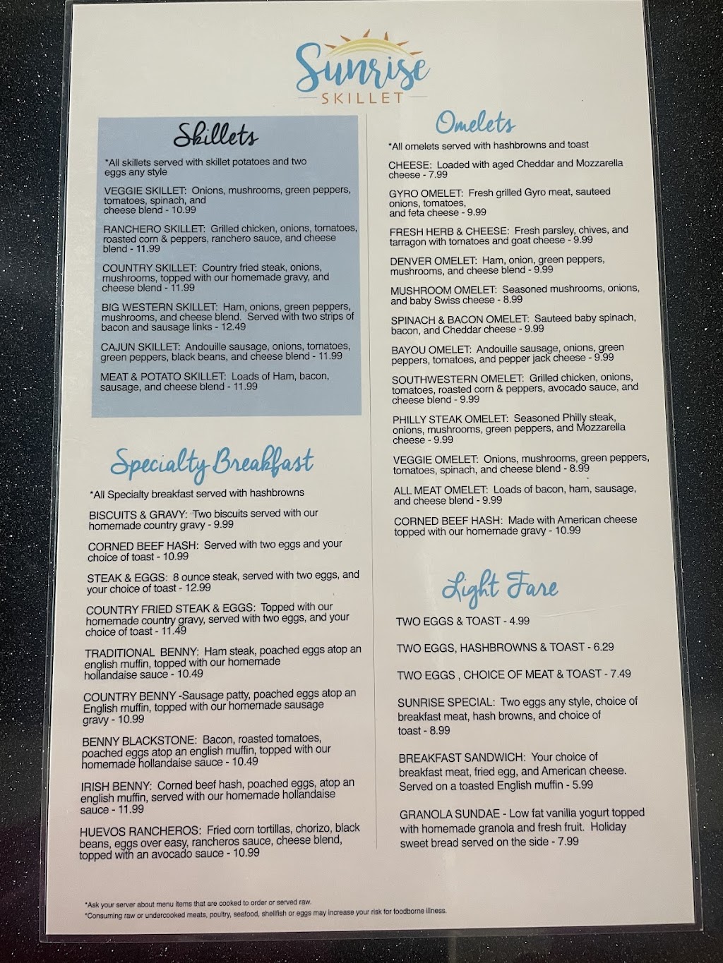 Sunrise Skillet | restaurant | 2633 W Bancroft St, Toledo, OH 43607, USA | 4192149068 OR +1 419-214-9068