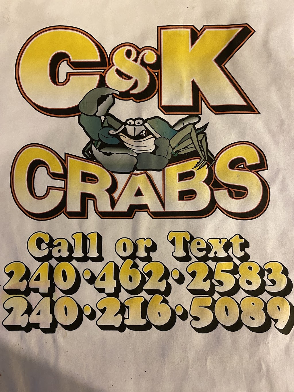 C&k crabs | restaurant | Upper Marlboro, MD 20772, USA | 2404622583 OR +1 240-462-2583