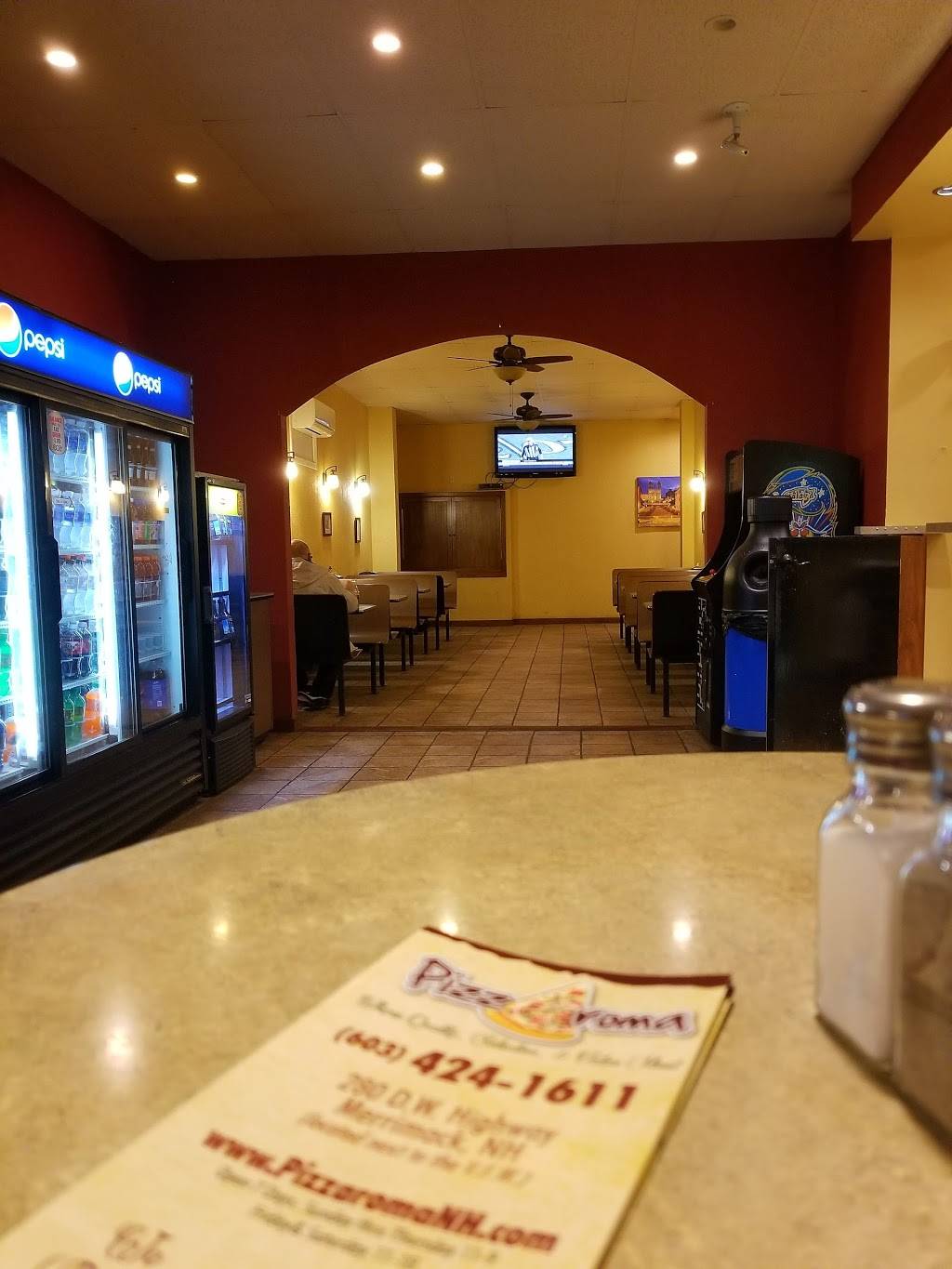 PizzAroma | restaurant | 280 Daniel Webster Hwy, Merrimack, NH 03054, USA | 6034241611 OR +1 603-424-1611