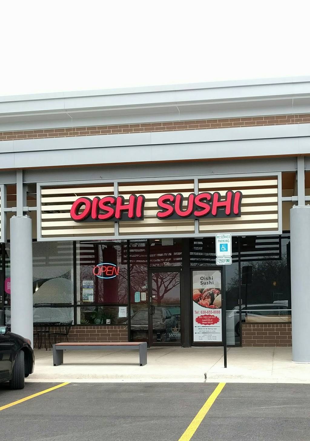 Oishi Sushi | restaurant | 6300 Kingery Hwy #106, Willowbrook, IL 60527, USA | 6306558088 OR +1 630-655-8088