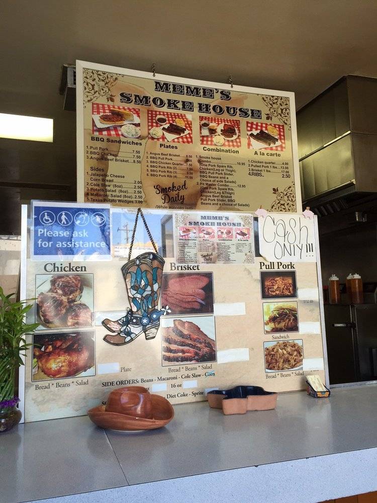 Memes Texas BBQ Smokehouse | restaurant | 5372 Whittier Blvd, East Los Angeles, CA 90022, USA | 3237216224 OR +1 323-721-6224