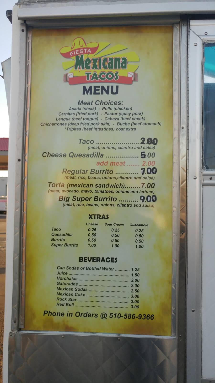 Tacos Fiesta Mexicana | restaurant | 4200 Peralta Blvd, Fremont, CA 94536, USA | 5105869366 OR +1 510-586-9366