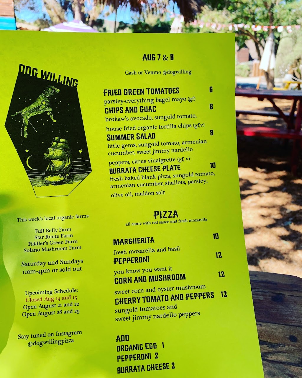 Dog Willing Pizza | restaurant | 21 Canyon Lake Dr #108, Port Costa, CA 94569, USA | 5106891968 OR +1 510-689-1968