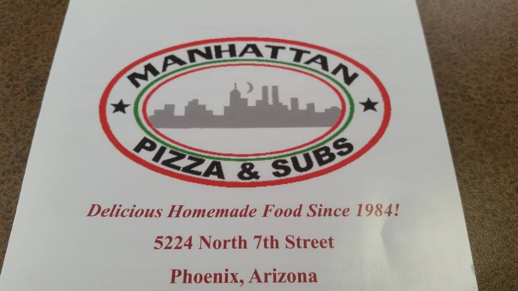Manhattan Pizza & Subs | restaurant | 5224 N 7th St, Phoenix, AZ 85014, USA | 6022488086 OR +1 602-248-8086