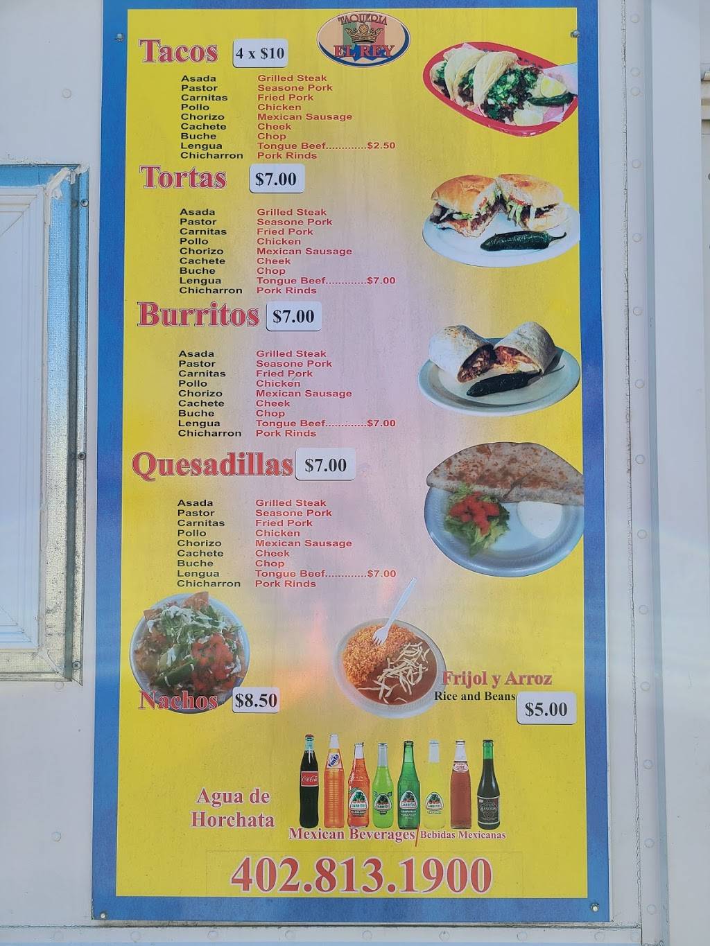 Taqueria El Rey Taco Truck | restaurant | 2601-2699 Leavenworth St, Omaha, NE 68105, USA | 4028131900 OR +1 402-813-1900