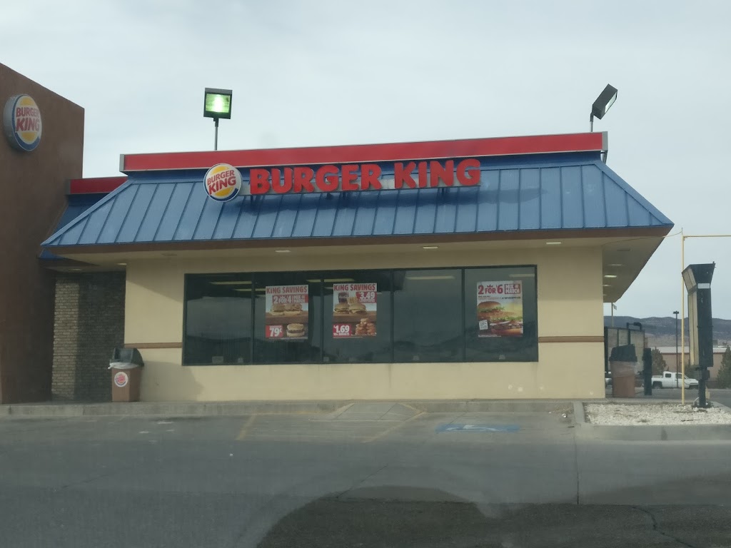 Burger King | restaurant | 1075 S Main St, Richfield, UT 84701, USA | 4359225344 OR +1 435-922-5344