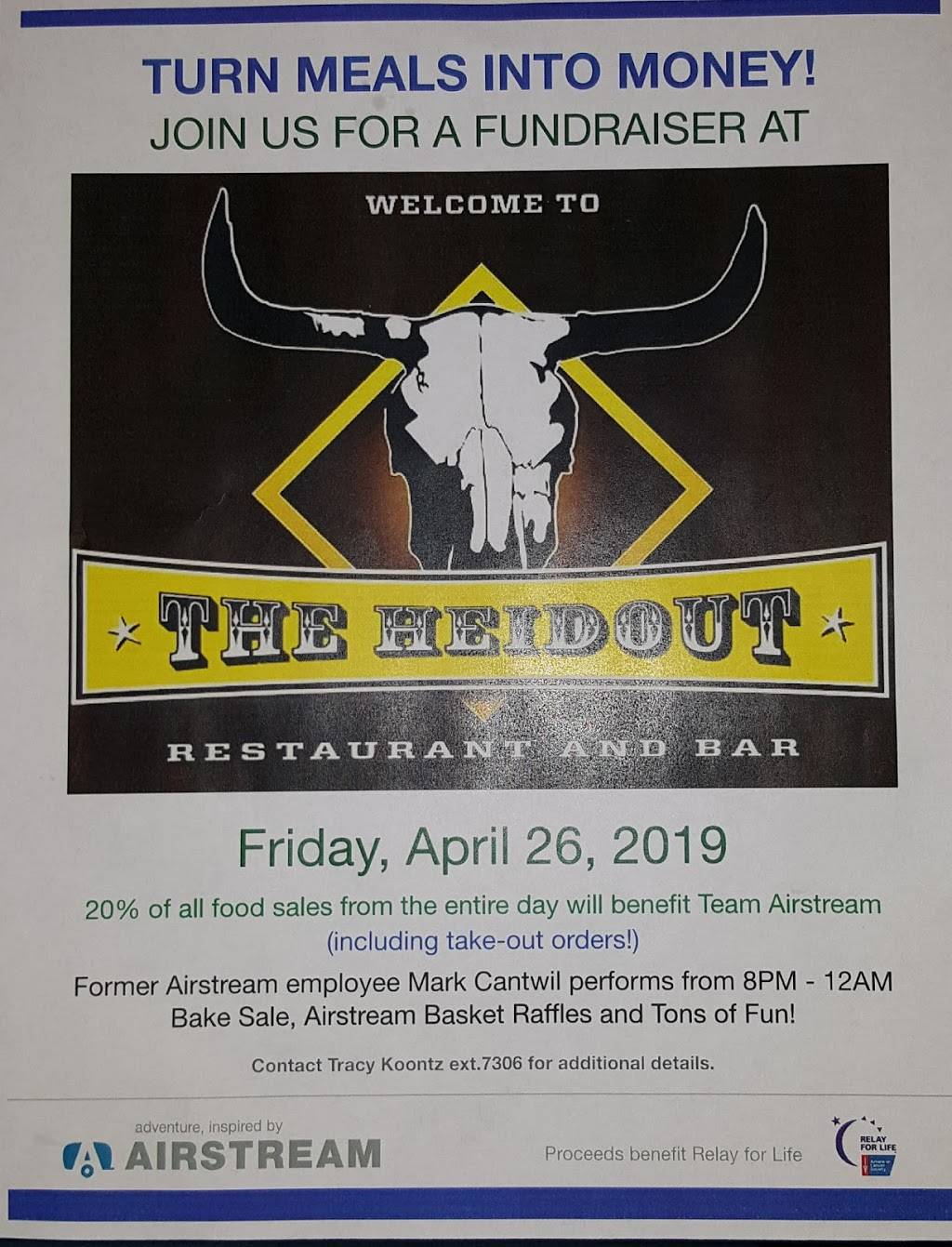 The Heidout Restaurant & Bar | restaurant | 432 W Pike St, Jackson Center, OH 45334, USA | 9375966311 OR +1 937-596-6311