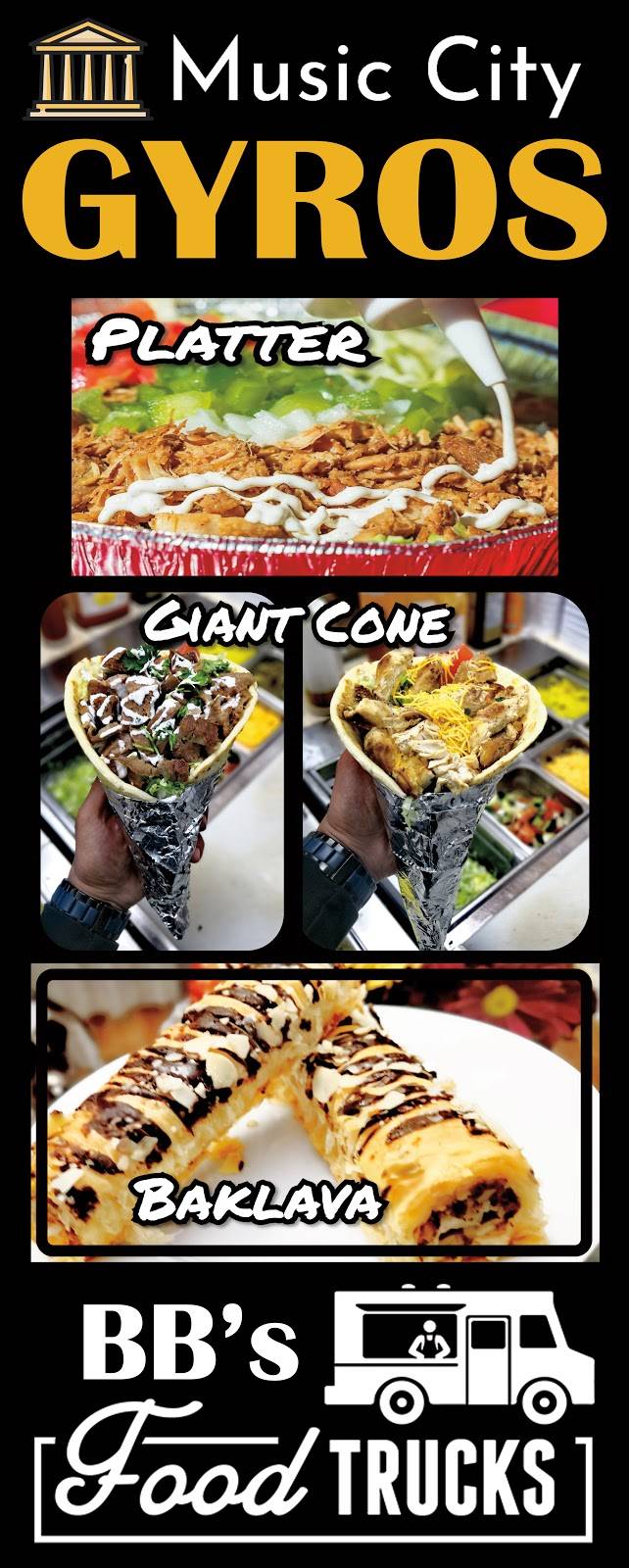 Music City Gyros | restaurant | 2008 Memorial Blvd, Springfield, TN 37172, USA | 6152007375 OR +1 615-200-7375