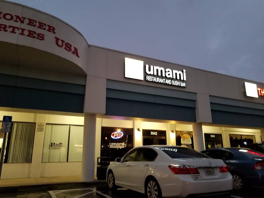 Umami Restaurant and Sushi Bar | restaurant | 3042 W New Haven Ave, West Melbourne, FL 32904, USA | 3216765159 OR +1 321-676-5159