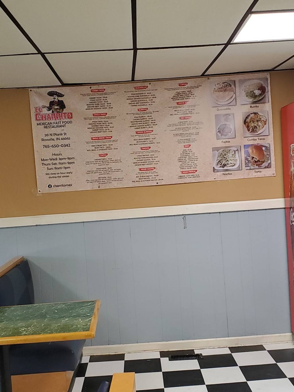 El CHarrito mexican restaurant | restaurant | 20 N Plank St, Rossville, IN 46065, USA | 7656500342 OR +1 765-650-0342