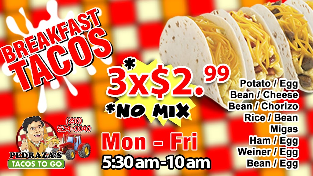 Pedrazas Tacos To Go | restaurant | 103 W Theo Ave, San Antonio, TX 78214, USA | 2105340040 OR +1 210-534-0040