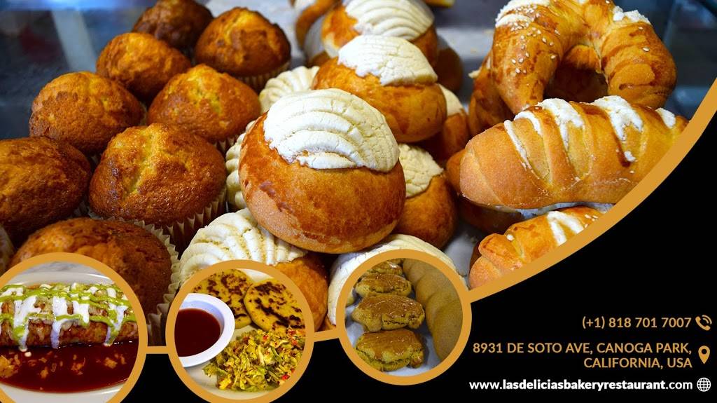 Las Delicias Bakery & Restaurant | restaurant | 8931 De Soto Ave, Canoga Park, CA 91304, USA | 8187017007 OR +1 818-701-7007
