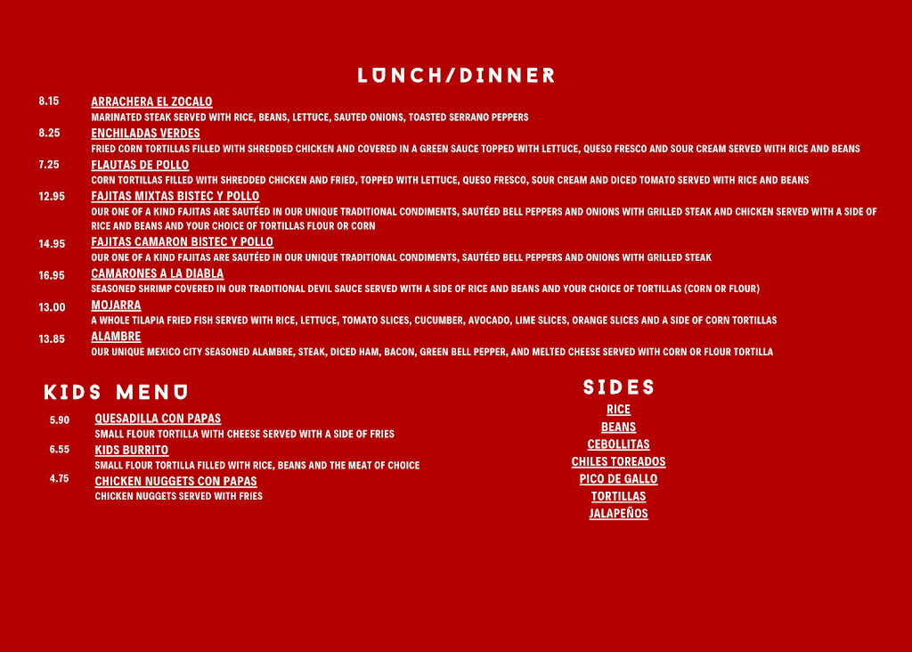 El Zocalo Authentic Mexican Cuisine | restaurant | 1100 Chicago Ave, Goshen, IN 46528, USA | 5745330330 OR +1 574-533-0330