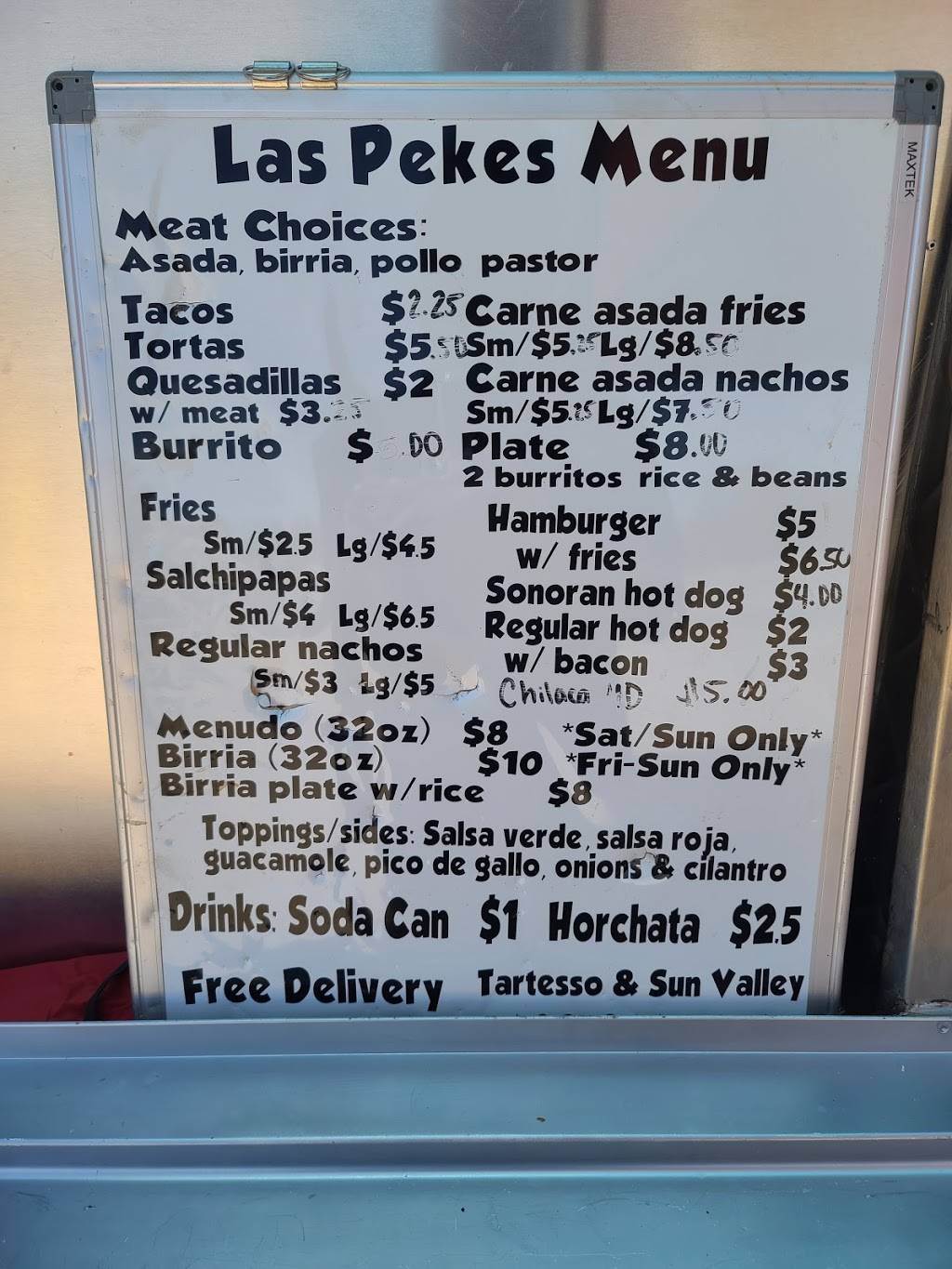 Las pekes Mexican food | restaurant | 29100, 29148 W Van Buren St, Buckeye, AZ 85396, USA | 6232961216 OR +1 623-296-1216