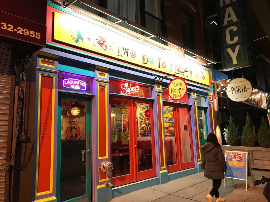 Two Boots Pizza | restaurant | 133 Newark Ave, Jersey City, NJ 07302, USA | 2012091250 OR +1 201-209-1250