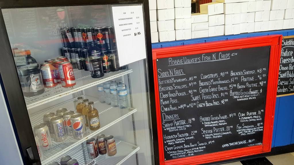 Robbie Walkers Fish & Chips | restaurant | 1225 Wonderland Rd N, London, ON N6G 3S1, Canada | 5196571684 OR +1 519-657-1684