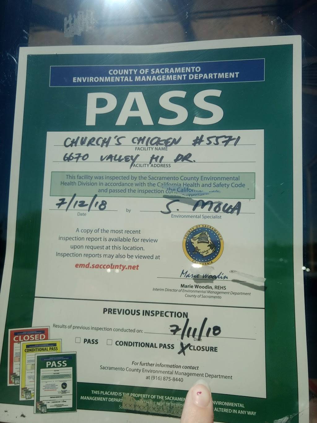 Churchs Chicken | restaurant | 6670 Valley High Drive, Sacramento, CA 95823, USA | 9166839341 OR +1 916-683-9341