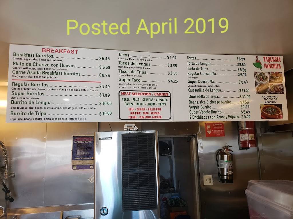 Taqueria Panchita | restaurant | 162 W A St, Dixon, CA 95620, USA | 7076935058 OR +1 707-693-5058