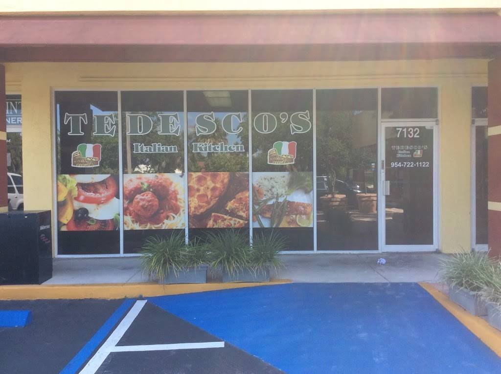Tedescos Italian Kitchen | meal delivery | 7132 N Nob Hill Rd, Tamarac, FL 33321, USA | 9547221122 OR +1 954-722-1122