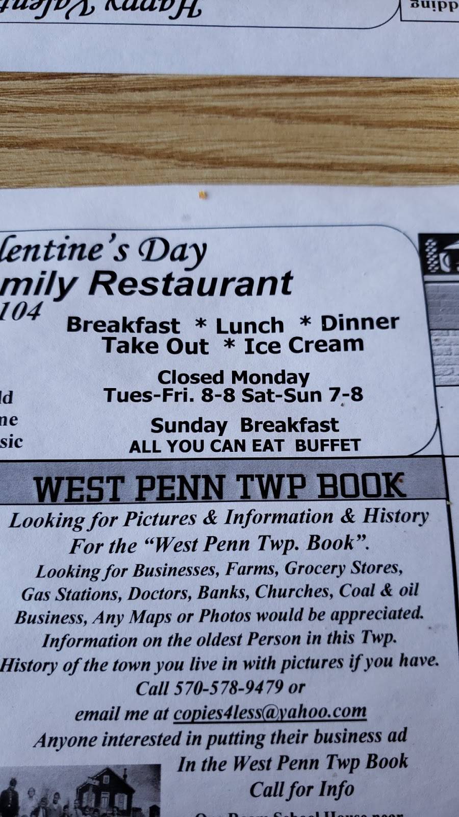 Blondies Family Restaurant | restaurant | 1865 W Penn Pike, New Ringgold, PA 17960, USA | 5703864104 OR +1 570-386-4104