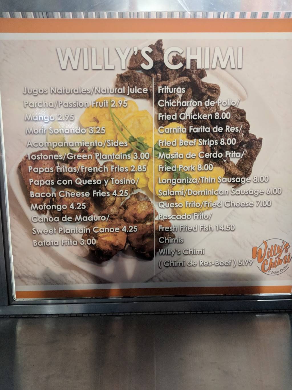 Willys Chimis | restaurant | 5919 W Linebaugh Ave, Tampa, FL 33624, USA | 8132780719 OR +1 813-278-0719