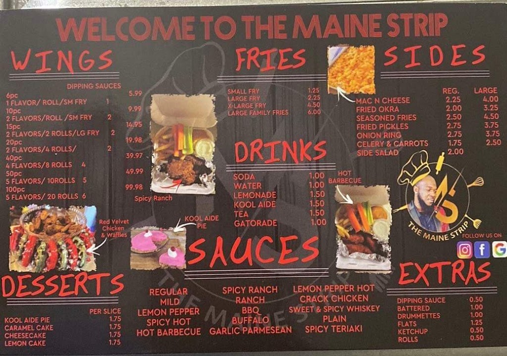 TheMaineStrip | restaurant | 111 Evelyn St, DeSoto, TX 75115, USA | 4697815654 OR +1 469-781-5654