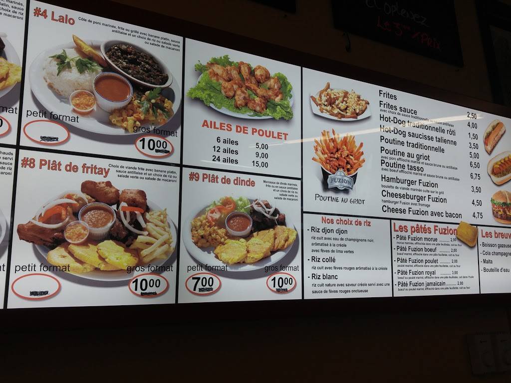 Restaurant Fuzion | restaurant | 6365 Rue de Dijon, Montréal-Nord, QC H1G 2L9, Canada | 5143608922 OR +1 514-360-8922