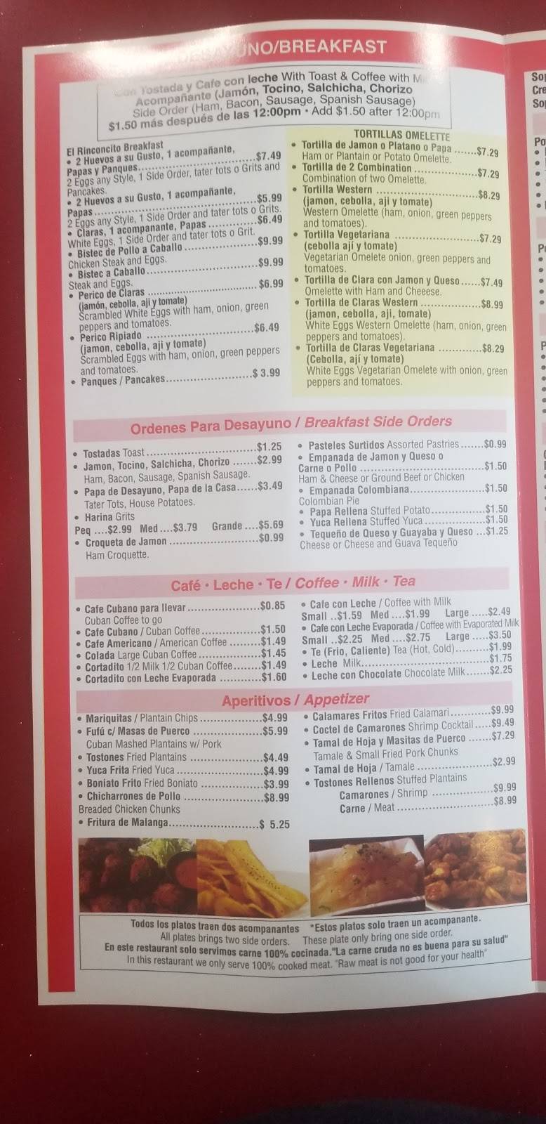 Rinconcito Rosy | restaurant | 11735 SW 147th Ave #38, Miami, FL 33196, USA | 7869538371 OR +1 786-953-8371