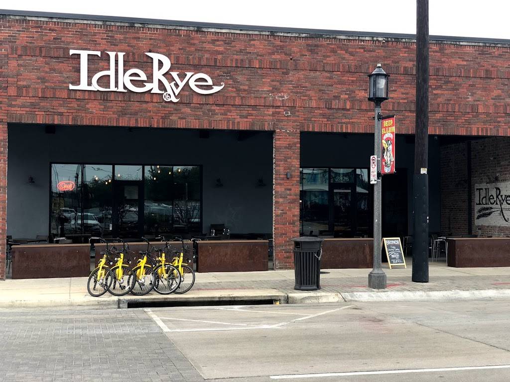 IdleRye | restaurant | 2826 Elm St, Dallas, TX 75226, USA | 9725354569 OR +1 972-535-4569