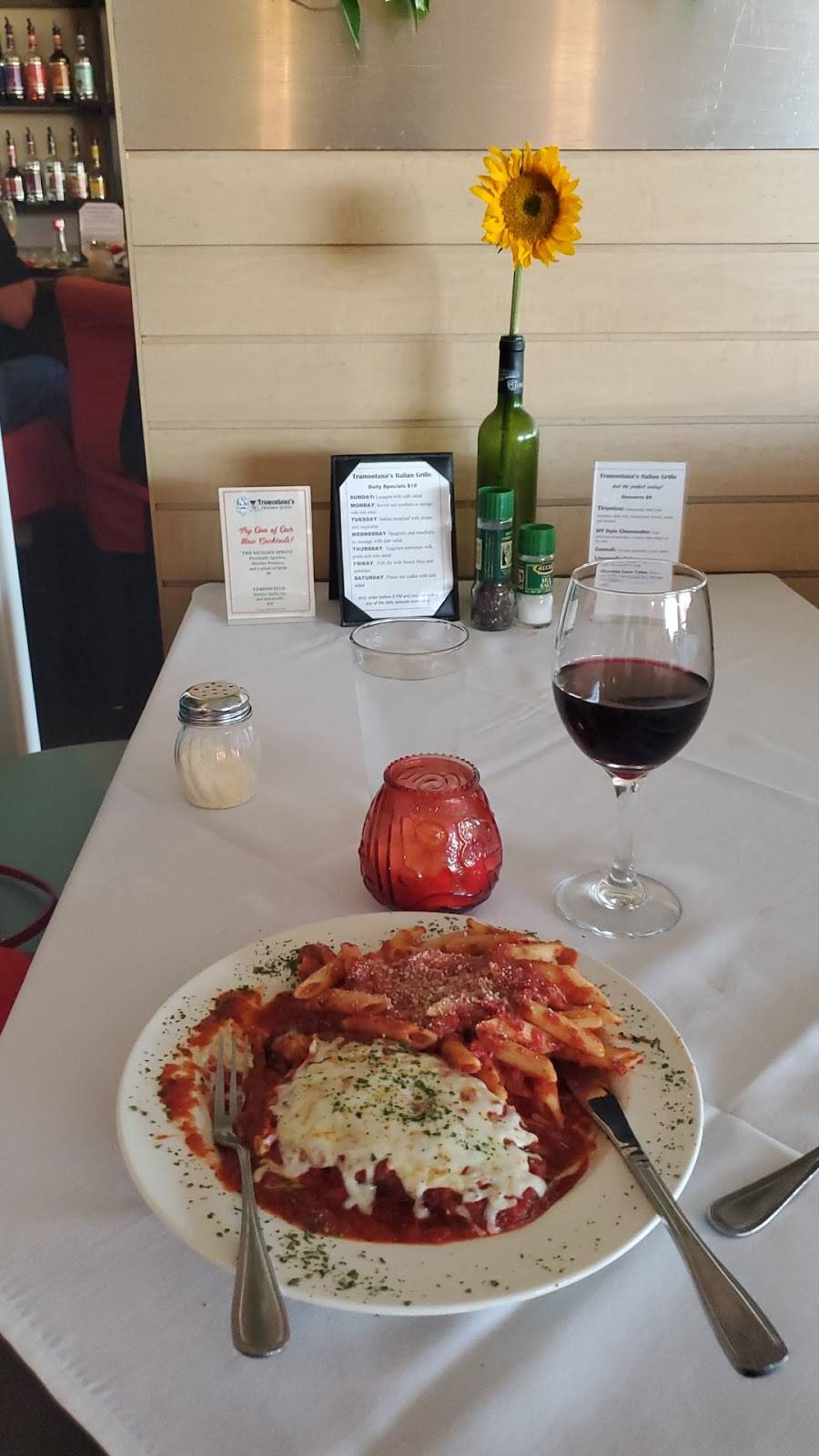 Tramontanas Italian Grille | restaurant | 11861 Palm Beach Blvd, Fort Myers, FL 33905, USA | 2392748669 OR +1 239-274-8669