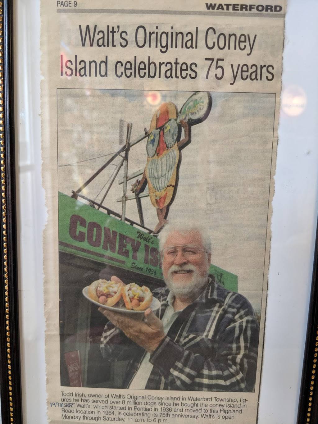 Walts Coney Island | restaurant | 3415 Highland Rd, Waterford Twp, MI 48328, USA | 2486829752 OR +1 248-682-9752