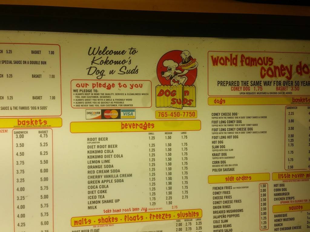 Dog N Suds | restaurant | 2905 S Reed Rd, Kokomo, IN 46902, USA | 7654507750 OR +1 765-450-7750