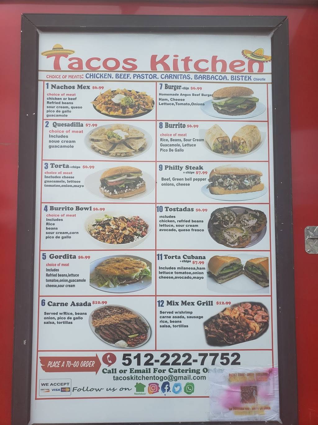 Tacos Kitchen | restaurant | 3505 Wells Branch Pkwy, Austin, TX 78728, USA | 5122227752 OR +1 512-222-7752