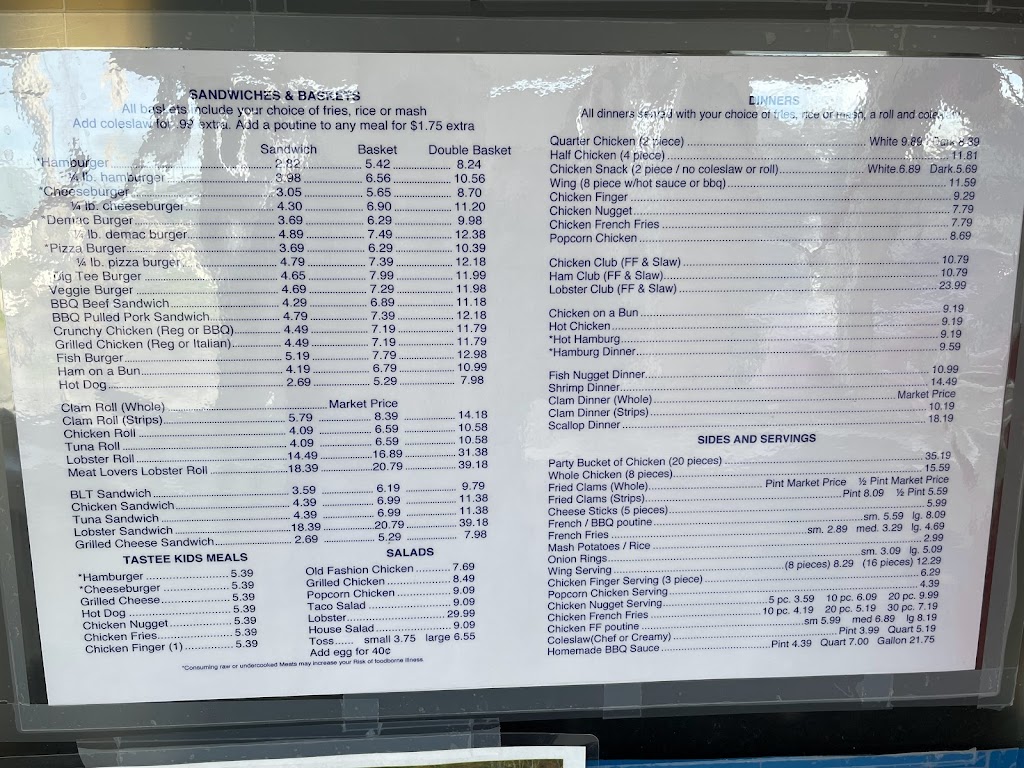 Madawaska Tastee Freez | restaurant | 153 Main St, Madawaska, ME 04756, USA | 2077284345 OR +1 207-728-4345