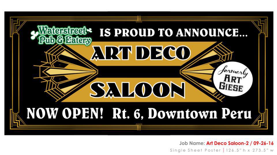 Art Deco Saloon | restaurant | 1820 4th St, Peru, IL 61354, USA | 8152230400 OR +1 815-223-0400