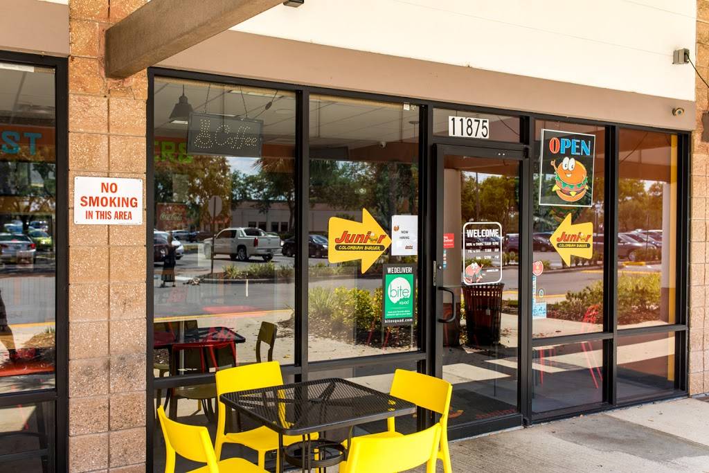 Junior Colombian Burger - East Colonial Drive | restaurant | 11875 E Colonial Dr, Orlando, FL 32826, USA | 4072033801 OR +1 407-203-3801