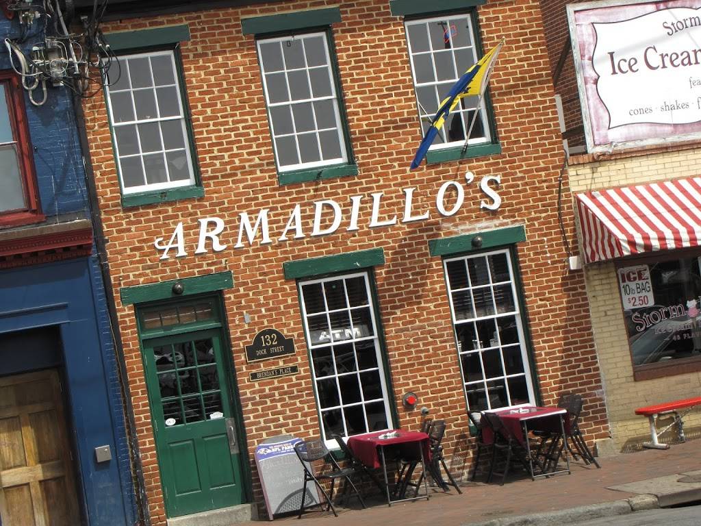 Armadillos Restaurant | restaurant | 132 Dock St, Annapolis, MD 21401, USA | 4102800028 OR +1 410-280-0028
