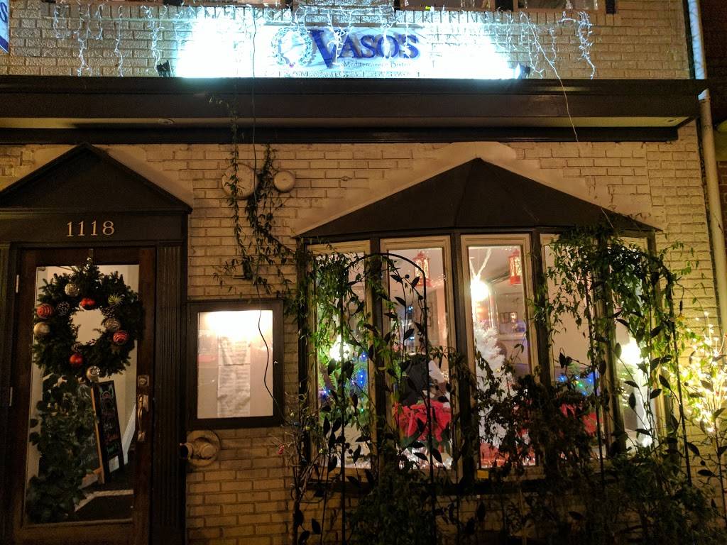 Vasos Mediterranean Bistro | restaurant | 1118 King St, Alexandria, VA 22314, USA | 7035662720 OR +1 703-566-2720