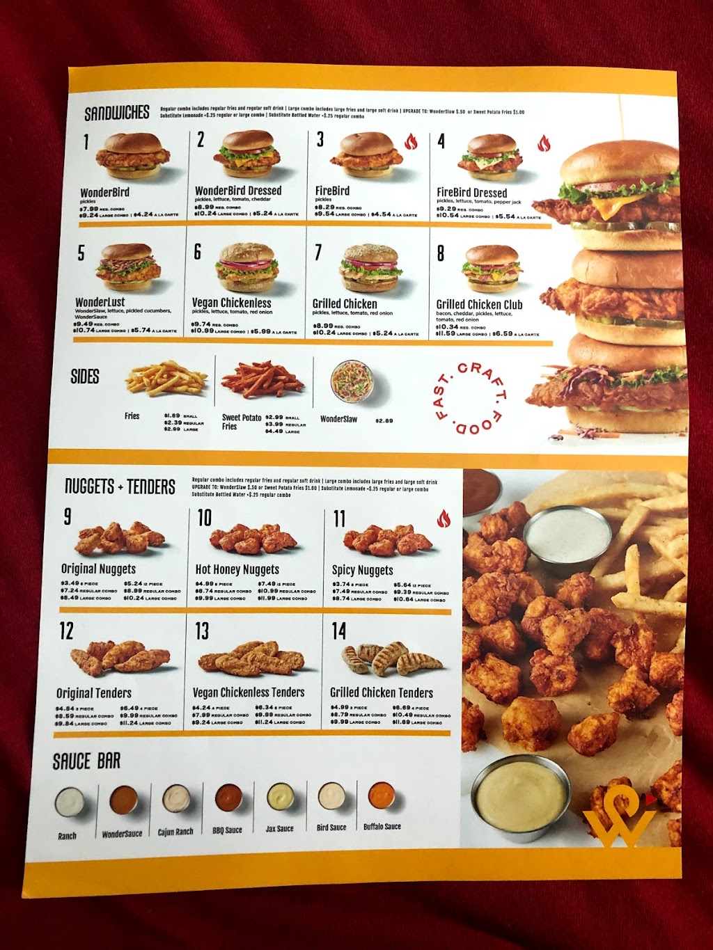 Wonderbird | restaurant | 528 Beach Blvd, Jacksonville Beach, FL 32250, USA | 9048535077 OR +1 904-853-5077