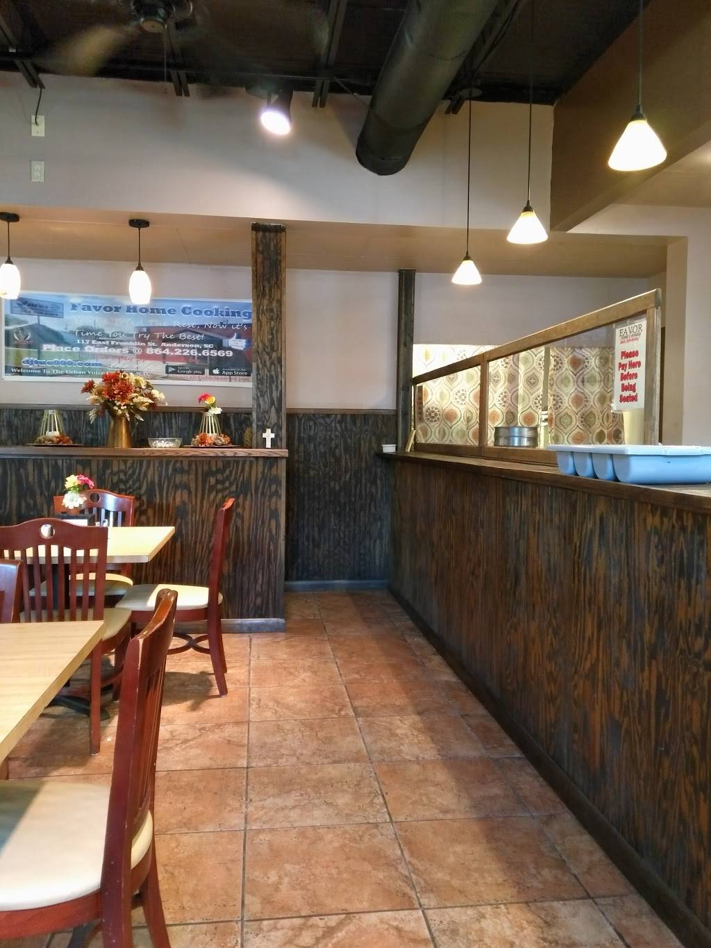 Favor Home Cooking | restaurant | 117 E Franklin St, Anderson, SC 29624, USA | 8642266569 OR +1 864-226-6569