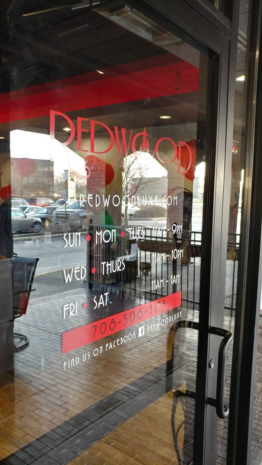 Redwood luxe bar and grill | restaurant | 3462 Vollmer Rd, Olympia Fields, IL 60461, USA | 7085063153 OR +1 708-506-3153